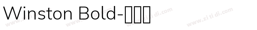 Winston Bold字体转换